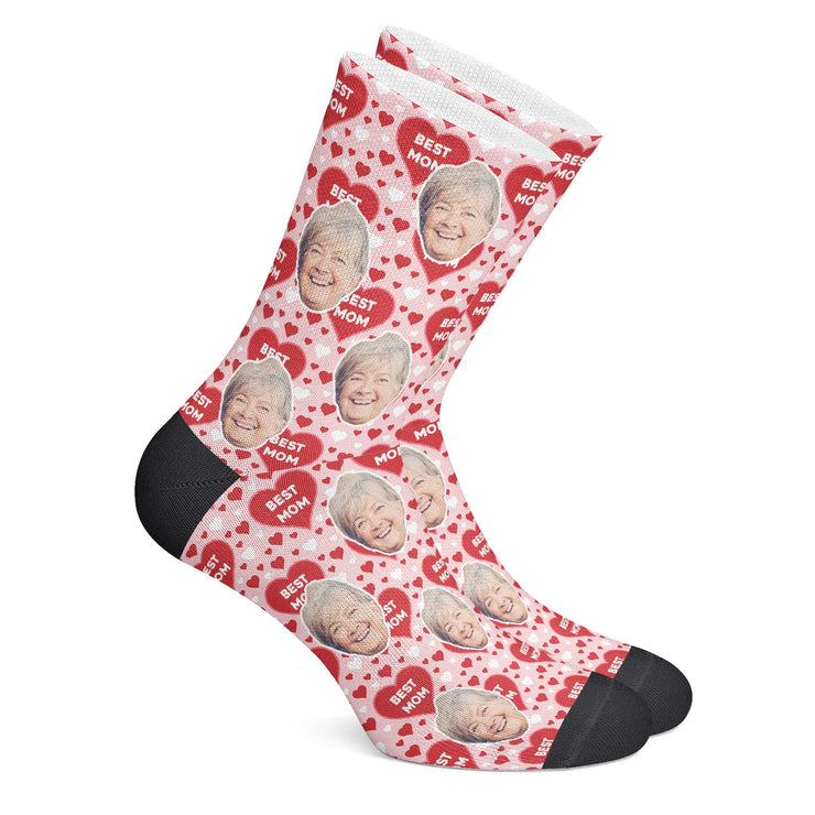 twodogs.ch-Personalisierte "Best Mom" Socken