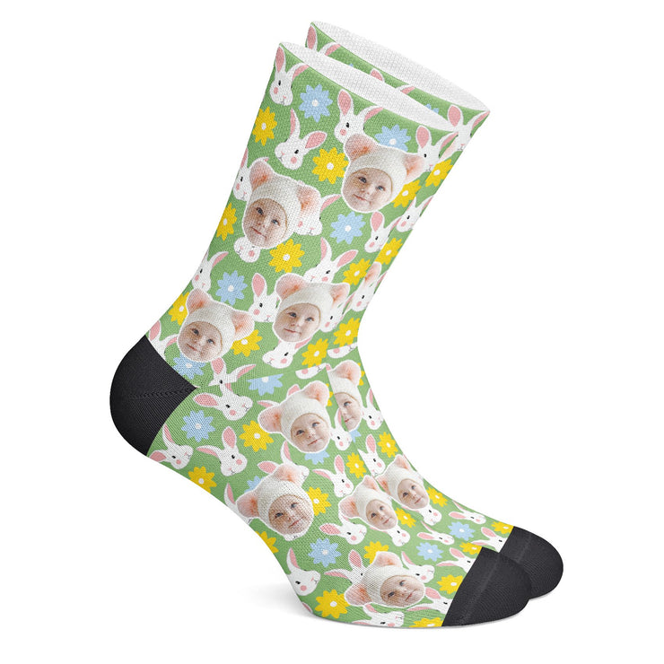 twodogs.ch-Personalisierte "Häschen" Socken