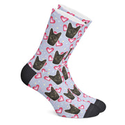 twodogs.ch-Personalisierte "Infinity Herzen" Socken