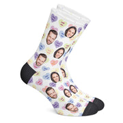 twodogs.ch-Personalisierte "Liebesherzen" Socken