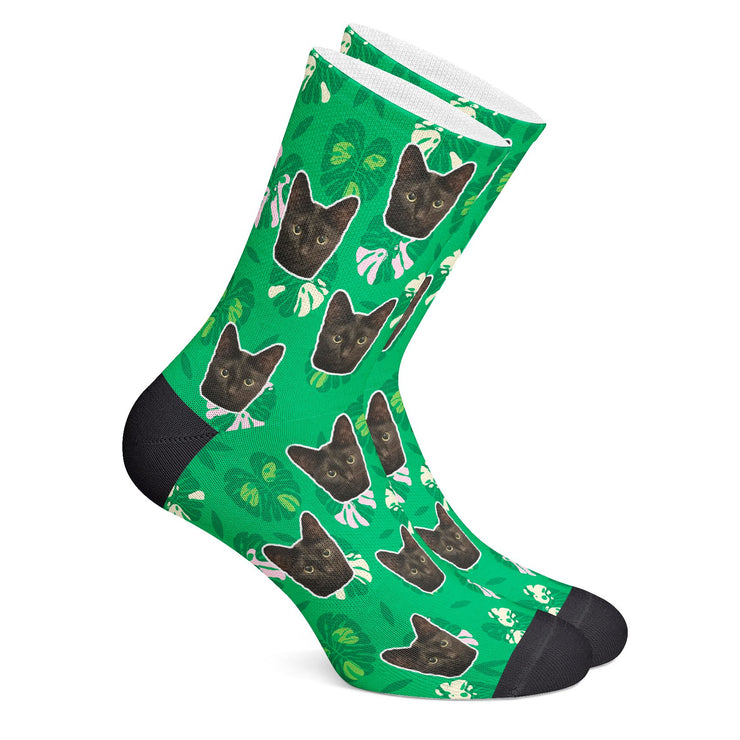 twodogs.ch-Personalisierte "Monstera Pflanze" Socken