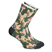 twodogs.ch-Personalisierte "Pilze" Socken