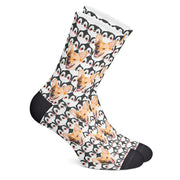 twodogs.ch-Personalisierte "Pinguine" Socken