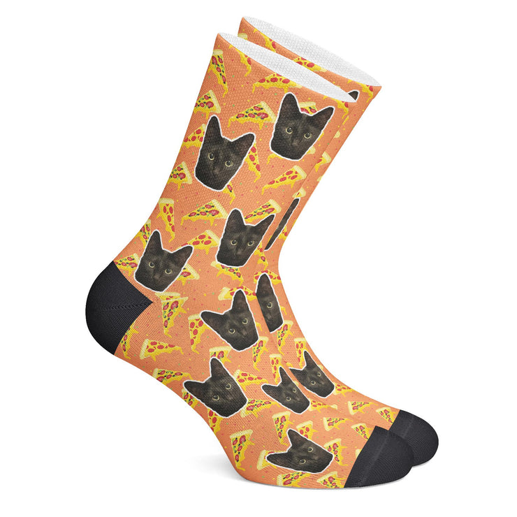 twodogs.ch-Personalisierte "Pizza" Socken