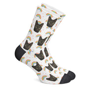 twodogs.ch-Personalisierte "Regenbogen" Socken