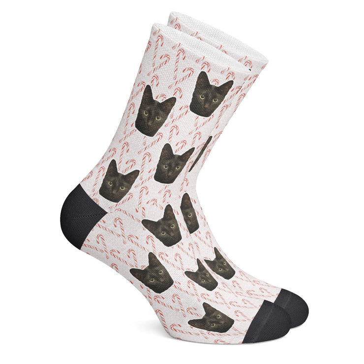 twodogs.ch-Personalisierte "Zuckerstange" Socken